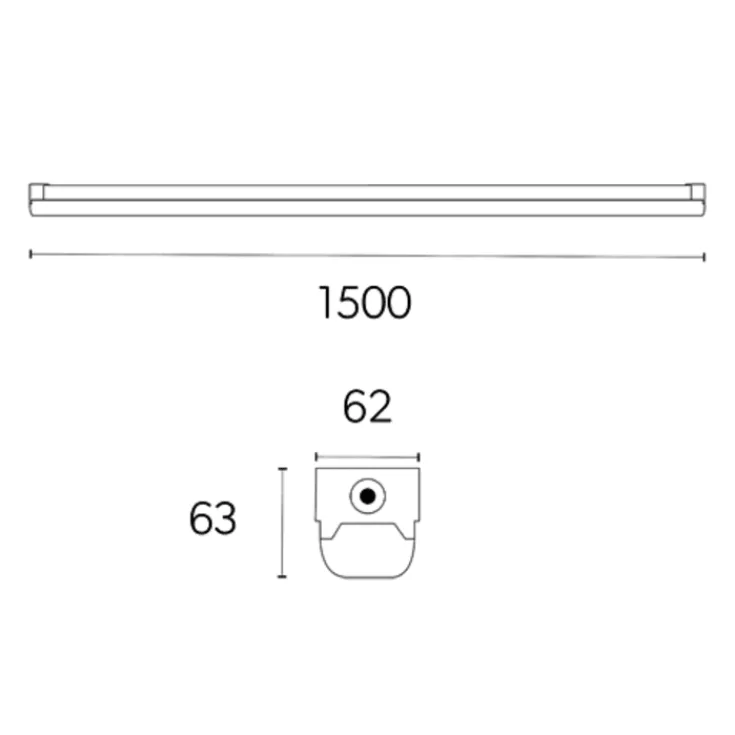Outlet Torre lysarmatur med sensor, 25-50W, 150 cm Led Armaturer