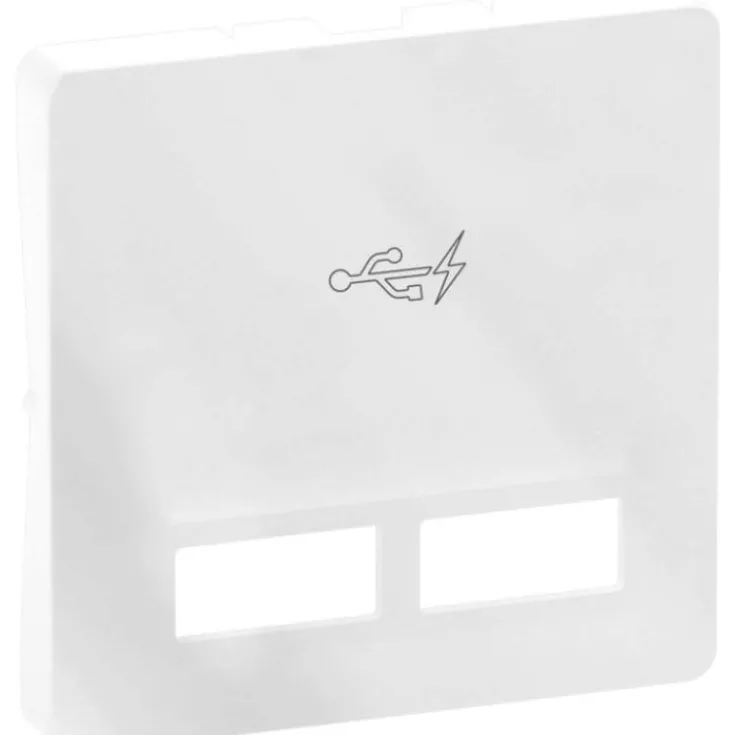 Discount LK Fuga afdækning for 2 x USB-lader, 1 modul, Fuga Tangenter|Tangenter & Afdækninger