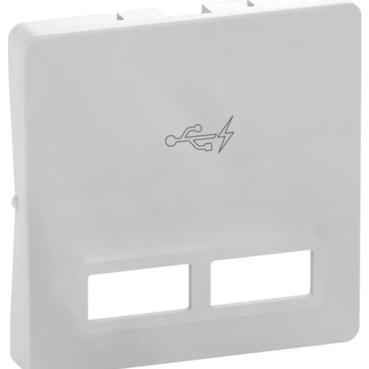 Online LK Fuga afdækning for 2 x USB-lader, 1 modul, Fuga Tangenter|Tangenter & Afdækninger