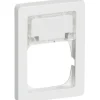 New LK Fuga Baseline 63 ramme med tekstmodul, 1,5 modul, hvid Rammer|Fuga Rammer
