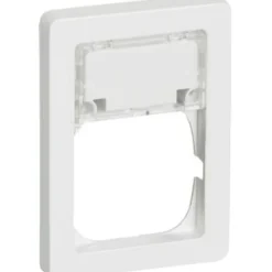 New LK Fuga Baseline 63 ramme med tekstmodul, 1,5 modul, hvid Rammer|Fuga Rammer