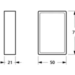 Outlet LK Fuga Baseline 50 ramme, 1,5 modul, 21 mm, Rammer|Fuga Rammer