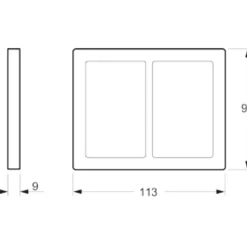Clearance LK Fuga Base 63 ramme, 2x1,5 modul, Rammer|Fuga Rammer