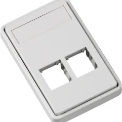 Hot LK Fuga dataudtag uden montageramme, 1,5 modul, Lauritz Knudsen|Fuga Dataudtag