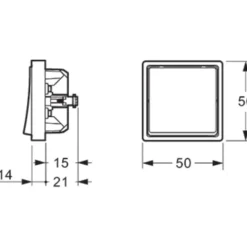 Clearance LK Fuga kroneafbryder 1 modul, Fuga Afbrydere|Afbrydere