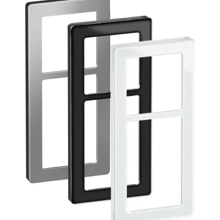 Clearance LK Fuga Pure 66 designramme, 2,5 modul, hvid Rammer|Fuga Rammer