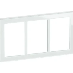 Hot LK Fuga Pure 66 designramme, 3x1,5 modul, hvid Rammer|Fuga Rammer