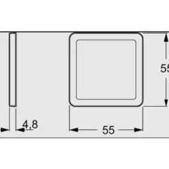LK Fuga Slim designramme, 1 modul, Rammer|Fuga Rammer