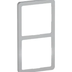 LK Fuga Slim designramme, 2x1 modul, metallic Fuga Rammer|Fuga Slim