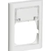 Best LK Fuga Softline 63 ramme med tekstmodul, 1,5 modul, hvid Rammer|Fuga Softline