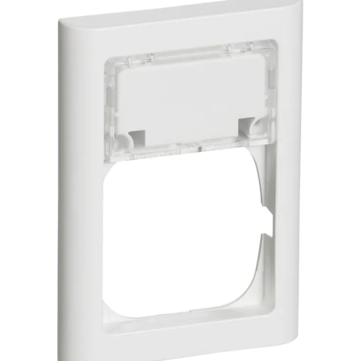 Best LK Fuga Softline 63 ramme med tekstmodul, 1,5 modul, hvid Rammer|Fuga Softline