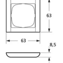 Clearance LK Fuga Softline 63 ramme, 1 modul, Rammer|Fuga Softline