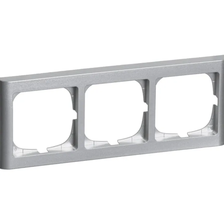 New LK Fuga Softline 63 ramme, 3 modul, vandret, Rammer|Fuga Softline