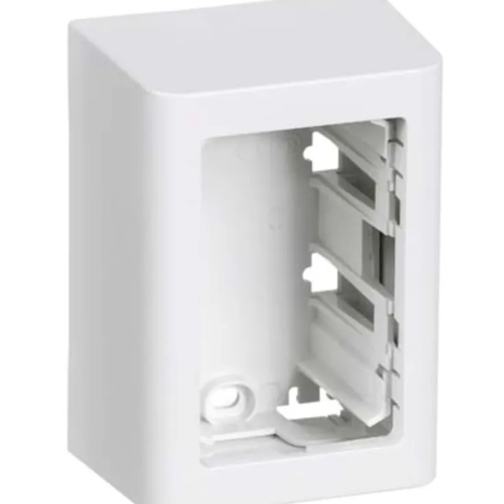 Online LK Fuga Softline underlag 1,5 modul 49 mm, hvid Dåser & Underlag