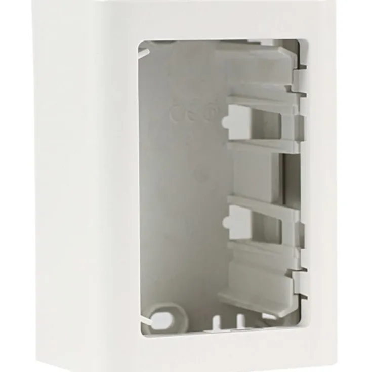 Online LK Fuga Softline underlag 1,5 modul 49 mm, hvid Dåser & Underlag