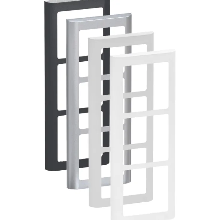 Clearance LK Fuga Soft 63 ramme, 3 modul, lodret, Rammer|Lauritz Knudsen
