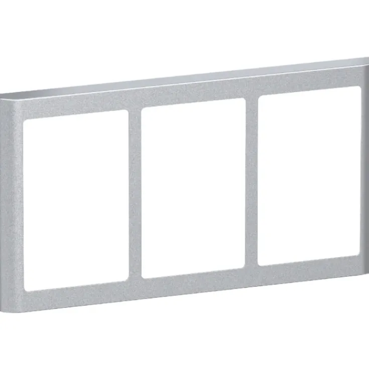 LK Fuga Soft 63 ramme, 3x1,5 modul, vandret, metallic Rammer|Fuga Rammer