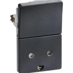 Discount LK Fuga stikkontakt med afbryder & jord, 1,5 modul, Fuga Stikkontakter|Stikkontakter
