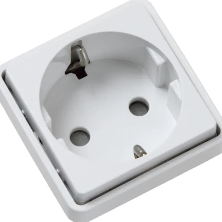 Discount LK Fuga stikkontakt med jord, 1 modul, Fuga Stikkontakter|Stikkontakter