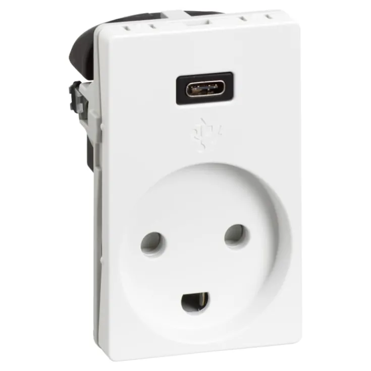 Clearance LK Fuga stikkontakt med USB-C, Fuga Stikkontakter|Stikkontakter
