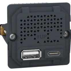 Discount LK Fuga USB-lader A+C, 1 modul, Fuga Stikkontakter|Stikkontakter