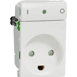 Clearance LK Fuga Wiser stikkontakt m/jord, 1,5 modul, Fuga Stikkontakter|Stikkontakter