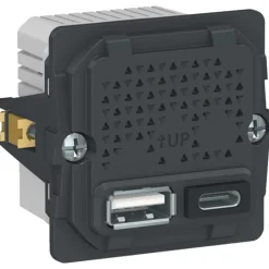 LK Fuga 2xUSB A+C 2,4A, Fuga Stikkontakter|Stikkontakter