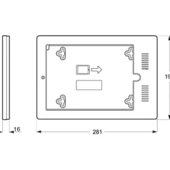 Outlet LK IHC Control Fuga designramme til iPad, hvid Ihc|Tangenter & Afdækninger