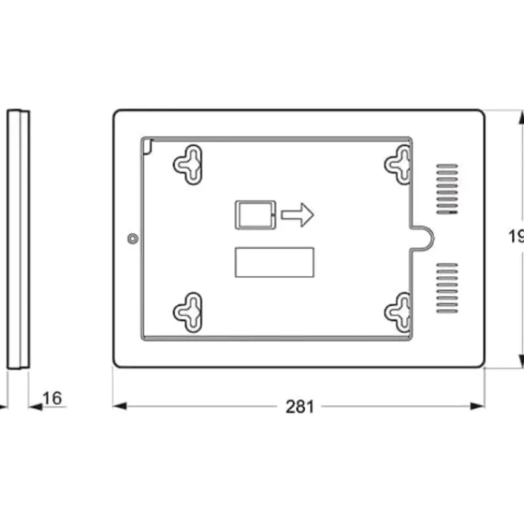 Outlet LK IHC Control Fuga designramme til iPad, hvid Ihc|Tangenter & Afdækninger