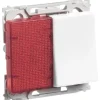 Hot LK Opus 66 afbryder med lampe, hvid Opus 66 Afbrydere|Afbrydere