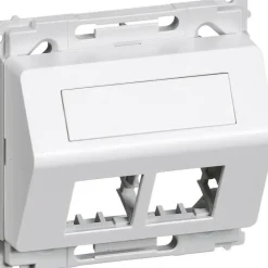 Discount LK Opus 66 dataudtag uden montageramme 2xRJ45 skrå 1 modul, hvid Fuga Dataudtag|Udtag & Konnektorer