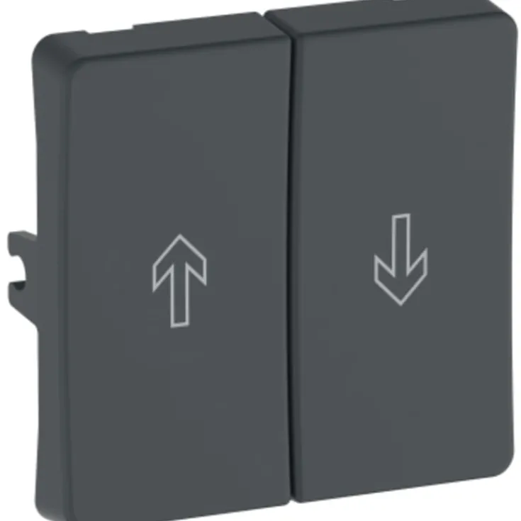 Clearance LK Opus 74 halvtangent for jalousiafbryder 1 sæt, antracit Tangenter & Afdækninger