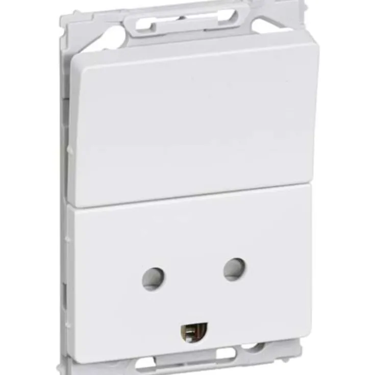 Clearance LK Opus 66 stikkontakt med afbryder 2-polet med jord, hvid Stikkontakter
