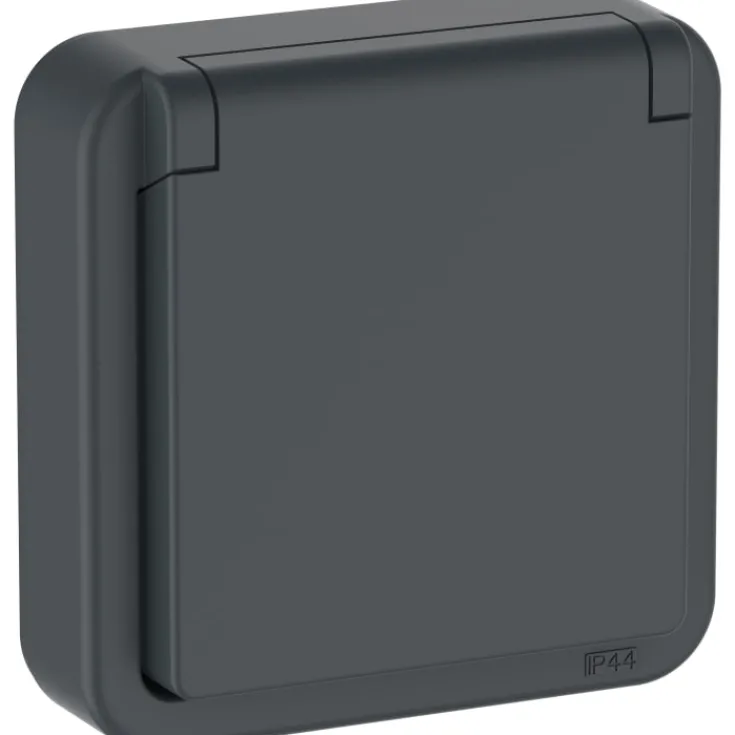 Discount LK Opus 74 stikkontakt med lampe, Stikkontakter|Opus 74 Stikkontakter