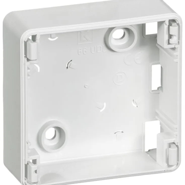 Discount LK Opus 66 underlag 1 modul 23 mm, hvid Opus 66 Underlag|Dåser & Underlag