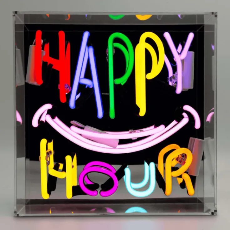 Outlet Happy Hour neonskilt Neonskilte