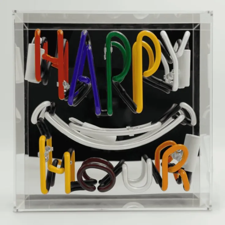 Outlet Happy Hour neonskilt Neonskilte