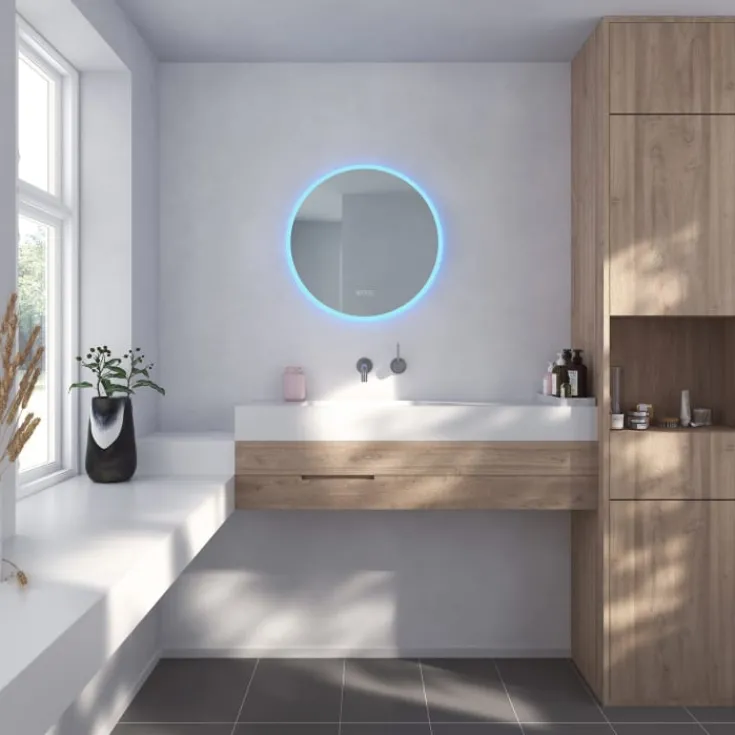 Discount Johannesburg RGB spejl med lys, dæmpbar, touch, Spejle Med Lys