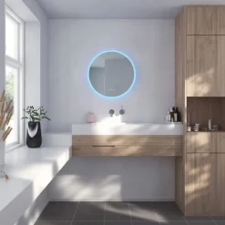 New Johannesburg RGB spejl med lys, dæmpbar, touch, Spejle Med Lys