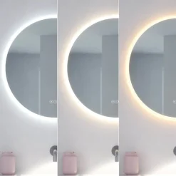 Clearance Johannesburg RGB spejl med lys, dæmpbar, touch, Spejle Med Lys