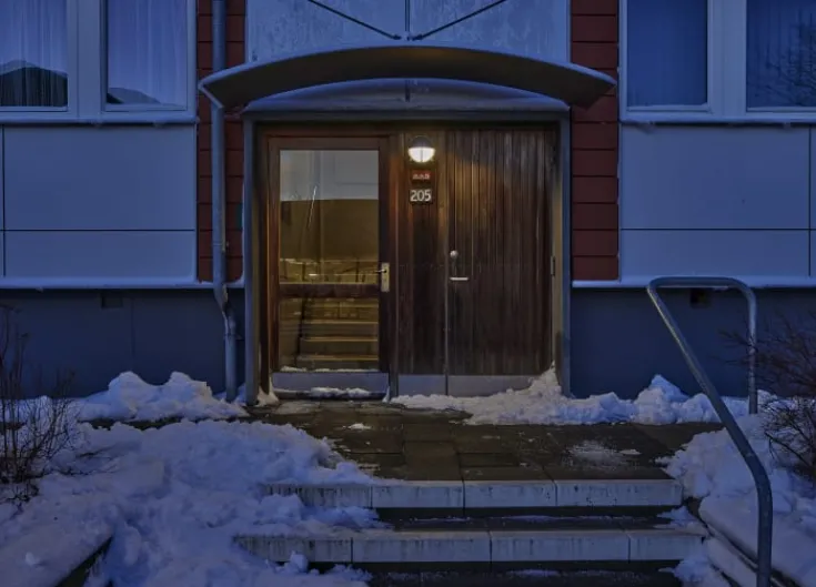 Outlet skotlampe, 4000K, halvskærmet, opal grå Louis Poulsen