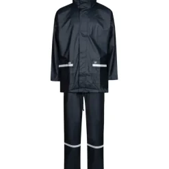 Clearance Lyngsøe PU regnsæt, marineblå, str. 6XL Regntøj