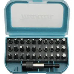 New bitssæt i æske m. 30 bits og holder Bits, Toppe & Bor