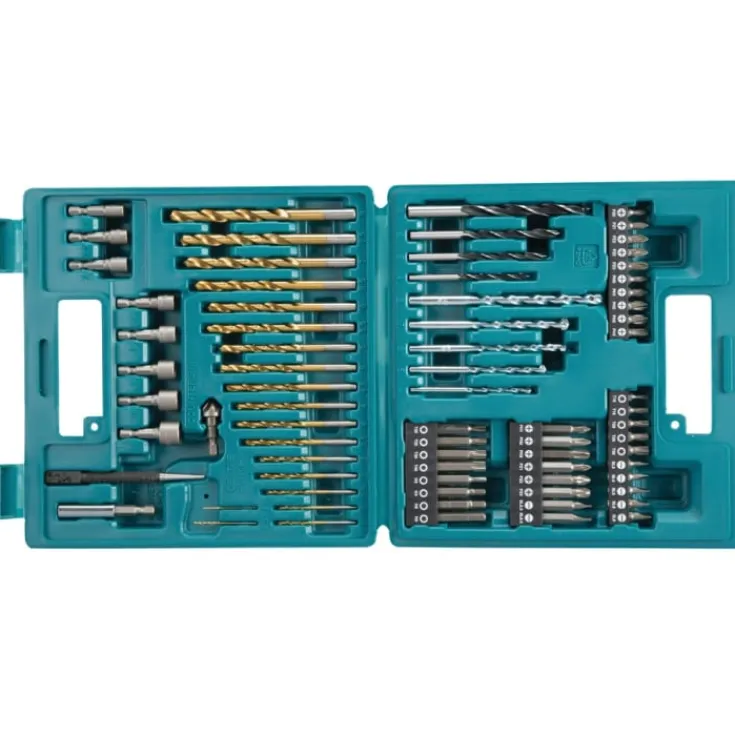 New bore/bits/toppesæt i kuffert - 75dele Bits, Toppe & Bor