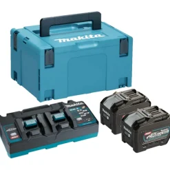 Hot XGT batterisæt, med lader, 2 x 40V/8,0 Ah Batterier & Opladere