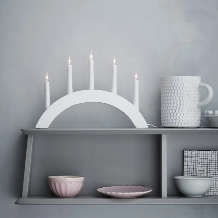 Clearance Atle julelysestage, 5 lys, Julepynt Med Lys