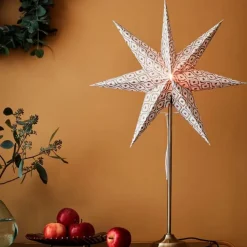 Clearance Baroque stjerne LED bordlampe Julepynt Med Lys