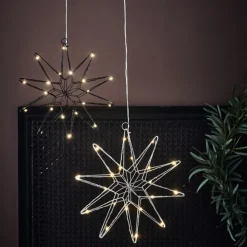 New Gleam stjerne med lys, Julepynt Med Lys