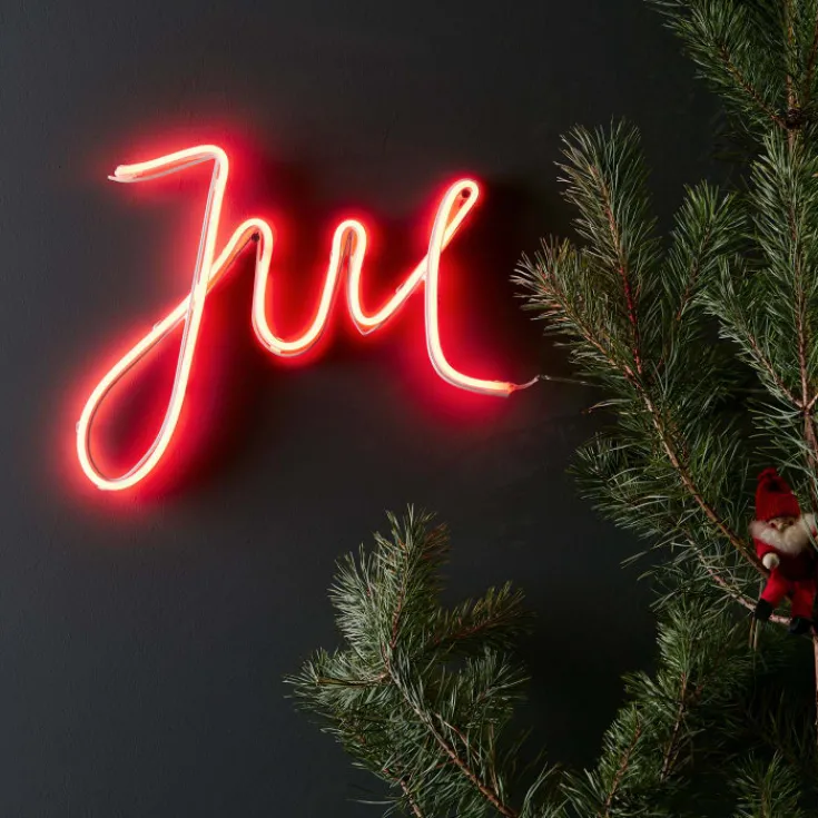 Jul neonskilt Julepynt Med Lys