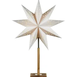Outlet Solvalla julestjerne med lys, 65 cm, hvid Julestjerner Med Lys
